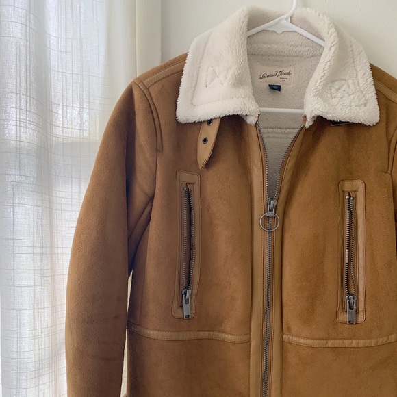 Fleece lined, suede jacket. - Picture 2 of 4